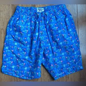 Beach Bros Swim Trunks Flamingo size medium. 1454